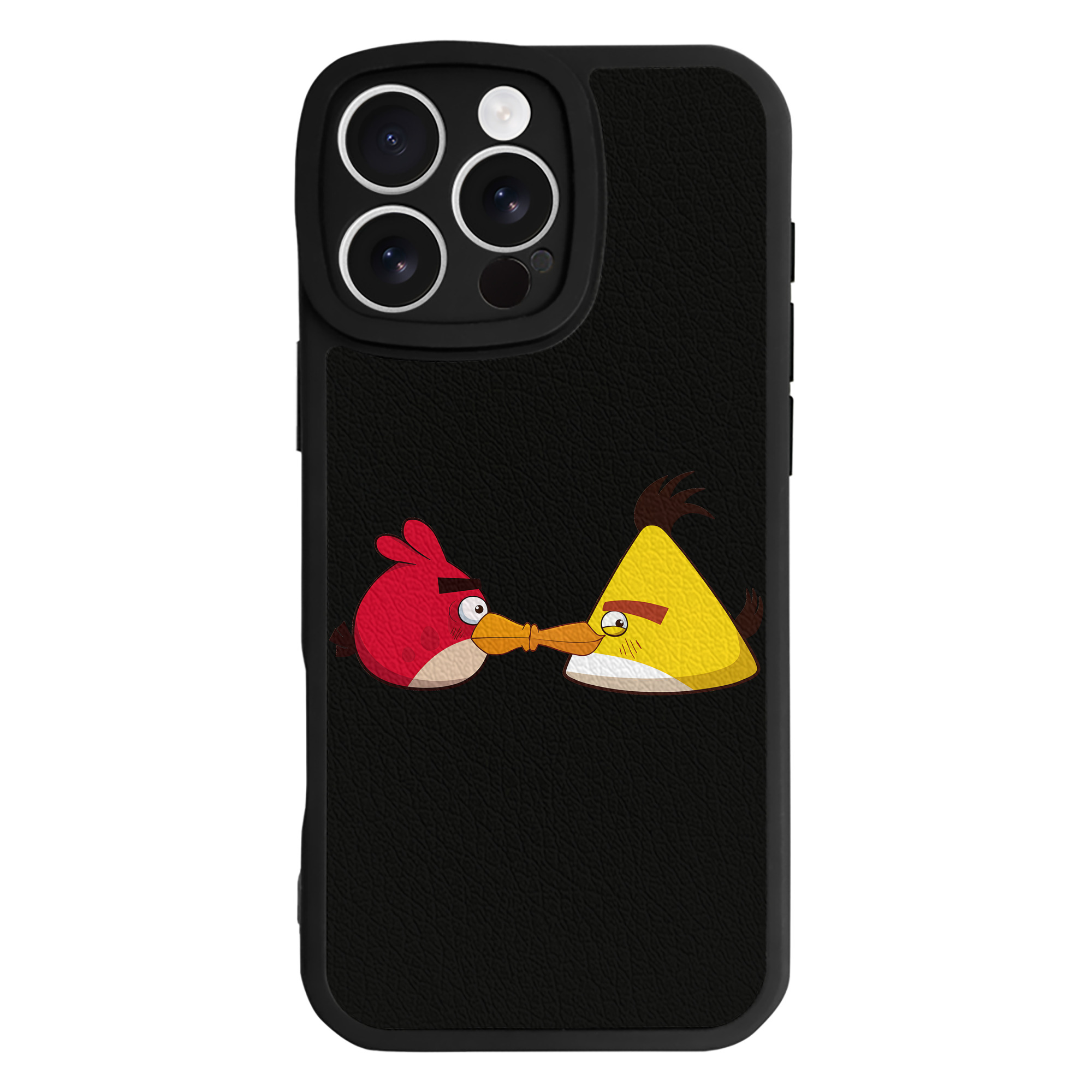 （画像用） Angry Birds アングリーバード 【iPhone 16シリーズ対応】シリコンスマホケース（レザー調） 材質：シリコン
